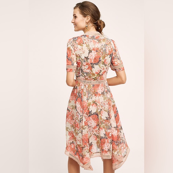 Anthropologie Ranna Gill Rose Boquet Dress - Picture 2 of 4